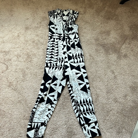 Anthropologie Plenty by Tracy Reese Geometric Patterned Jumpsuit - Picture 1 of 7